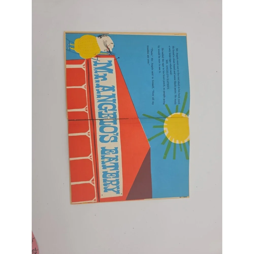Mr. Angelo Vintage Children's Book Marjory Schwalje Abner Graboff Hardcover Chef